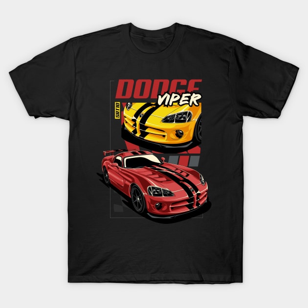 Dodge Viper SRT-10 T-Shirt by Harrisaputra